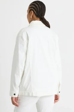 Giacca in bull stretch - Bianco