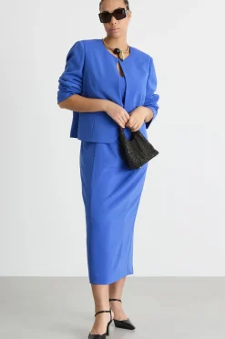 Giacca in cady - Blu