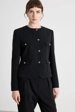 Giacca in cady - Nero
