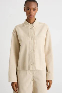 Giacca in canvas - Beige