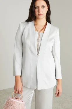 Giacca in envers satin - Ghiaccio
