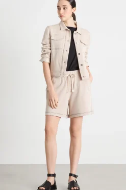 Giacca in felpa - Beige
