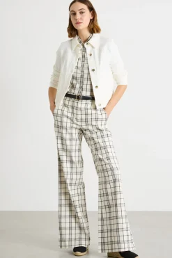 Giacca in gabardina stretch - Bianco