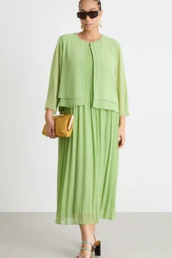 Giacca in georgette - Verde
