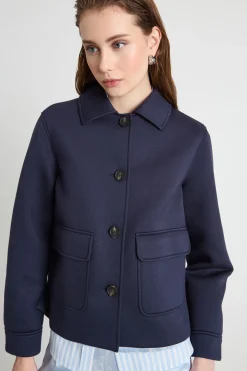 Giacca in jersey tecnico - Blu