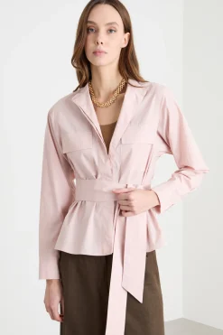 Giacca in popeline - Rosa
