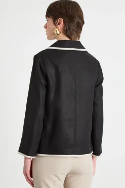Giacca in stuoia pesante - Nero Bianco