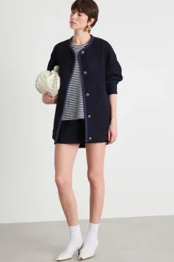 Giacca in stuoia stretch - Blu
