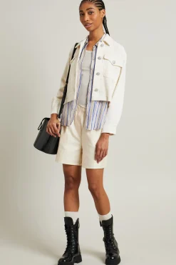 Giacca in tweed - Bianco Latte