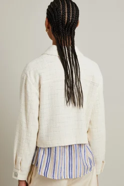 Giacca in tweed - Bianco Latte