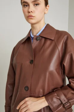 Giacca in vera nappa - Marrone