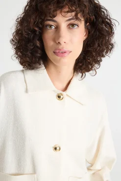 Giacca leggera con tasche - Bianco