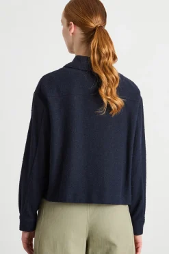 Giacca leggera con tasche - Blu