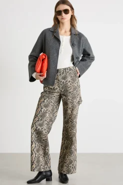 Giacca monopetto con tasche applicate - Grigio