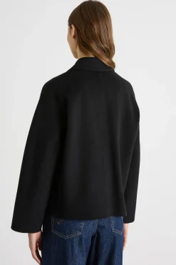 Giacca monopetto con tasche applicate - Nero