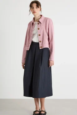 Giacca semiaderente - Rosa