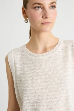 Gilet a coste - Bianco