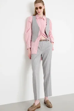 Gilet aderente - Grigio