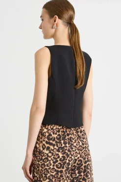 Gilet aderente - Nero