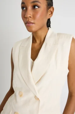 Gilet a doppiopetto - Bianco