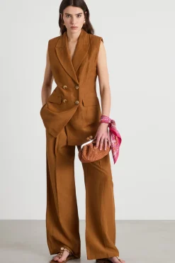 Gilet a doppiopetto - Marrone