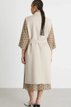 Gilet in double - Beige