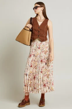Gilet in lino - Marrone