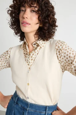 Gilet in maglia - Bianco
