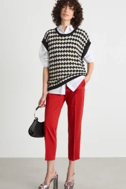 Gilet in maglia - Nero Bianco