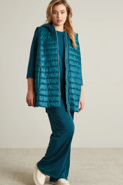 Gilet in nylon antigoccia - Verde Acqua