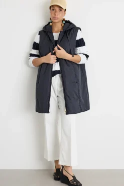 Gilet in tela tecnica antigoccia - Blu