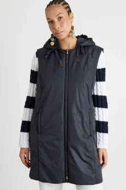 Gilet in tela tecnica antigoccia - Blu