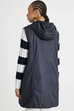 Gilet in tela tecnica antigoccia - Blu