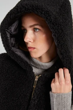 Gilet in tessuto bouclè - Nero
