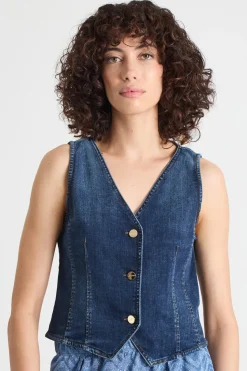 Gilet sfiancato - Blu