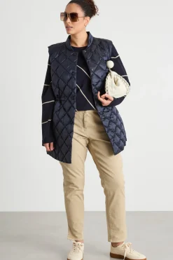 Gilet trapuntato - Blu