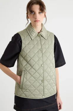 Gilet trapuntato - Verde