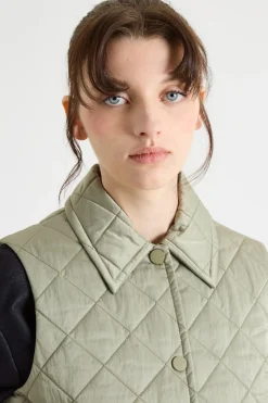 Gilet trapuntato - Verde