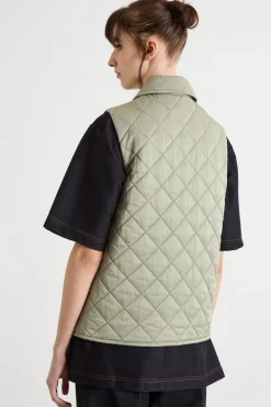 Gilet trapuntato - Verde