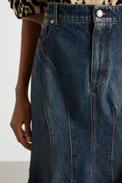 Gonna a sirena in jeans - Blu