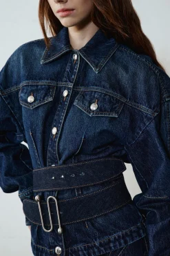 Gonna a sirena in jeans - Blu