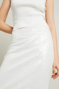 Gonna a tubino - Bianco