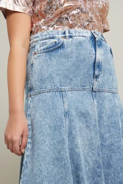Gonna in denim - Azzurro