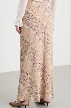 Gonna in georgette animalier - Animalier