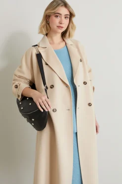 Gonna in maglia di cotone - Azzurro