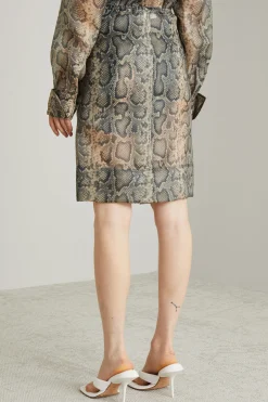 Gonna in organza animalier - Animalier