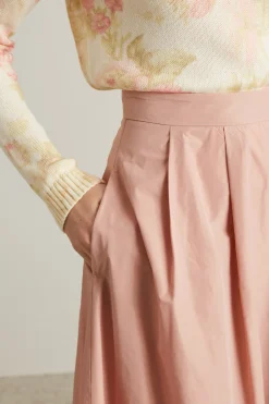 Gonna in taffetà - Rosa