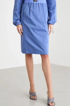 Gonna in taffettà - Azzurro