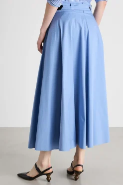 Gonna jacquard - Azzurro