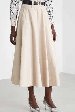 Gonna jacquard - Beige